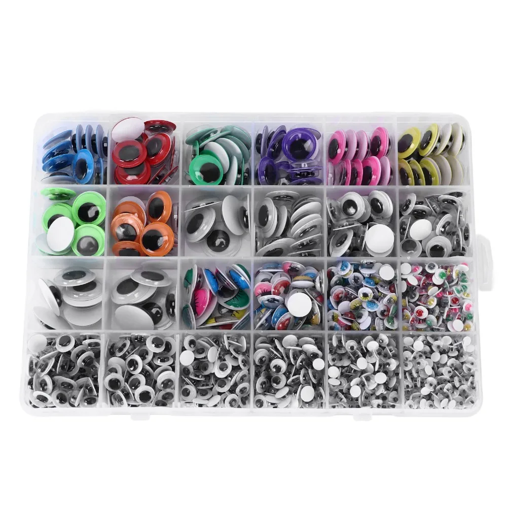 1700pcs Multi Colors Googly Eyes Different Sizes Self Adhesive Craft Eyes Colorful With Storage Box Eye Stickers DIY Craft
1700pcs Multi Colors Googly Eyes Different Sizes Self Adhesive Craft Eyes Colorful With Storage Box Eye Stickers DIY Craft