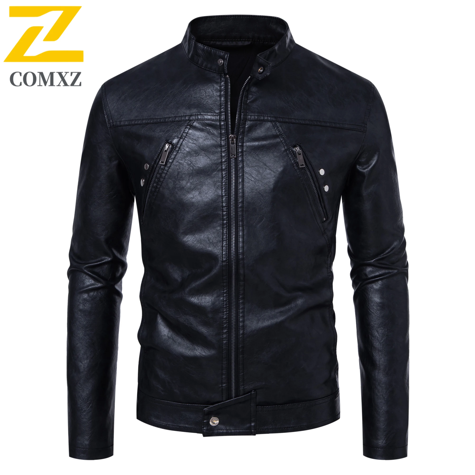 Stand Up Collar Men's Leather Jacket 2025 New Fashion Classic Casual Zipper Cardigan PU Leather Jacket Slim Fit Motorcycle Suit
Stand Up Collar Men's Leather Jacket 2025 New Fashion Classic Casual Zipper Cardigan PU Leather Jacket Slim Fit Motorcycle Suit