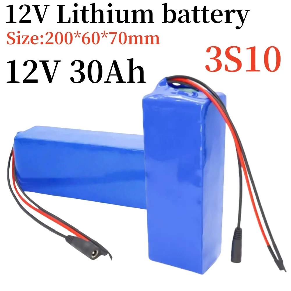 12V 30Ah 3S10P for 12V Electrical Appliances, Electric Toys, LED Lighting, Battery Speakers, 18650 Rechargeable Battery Pack
12V 30Ah 3S10P for 12V Electrical Appliances, Electric Toys, LED Lighting, Battery Speakers, 18650 Rechargeable Battery Pack