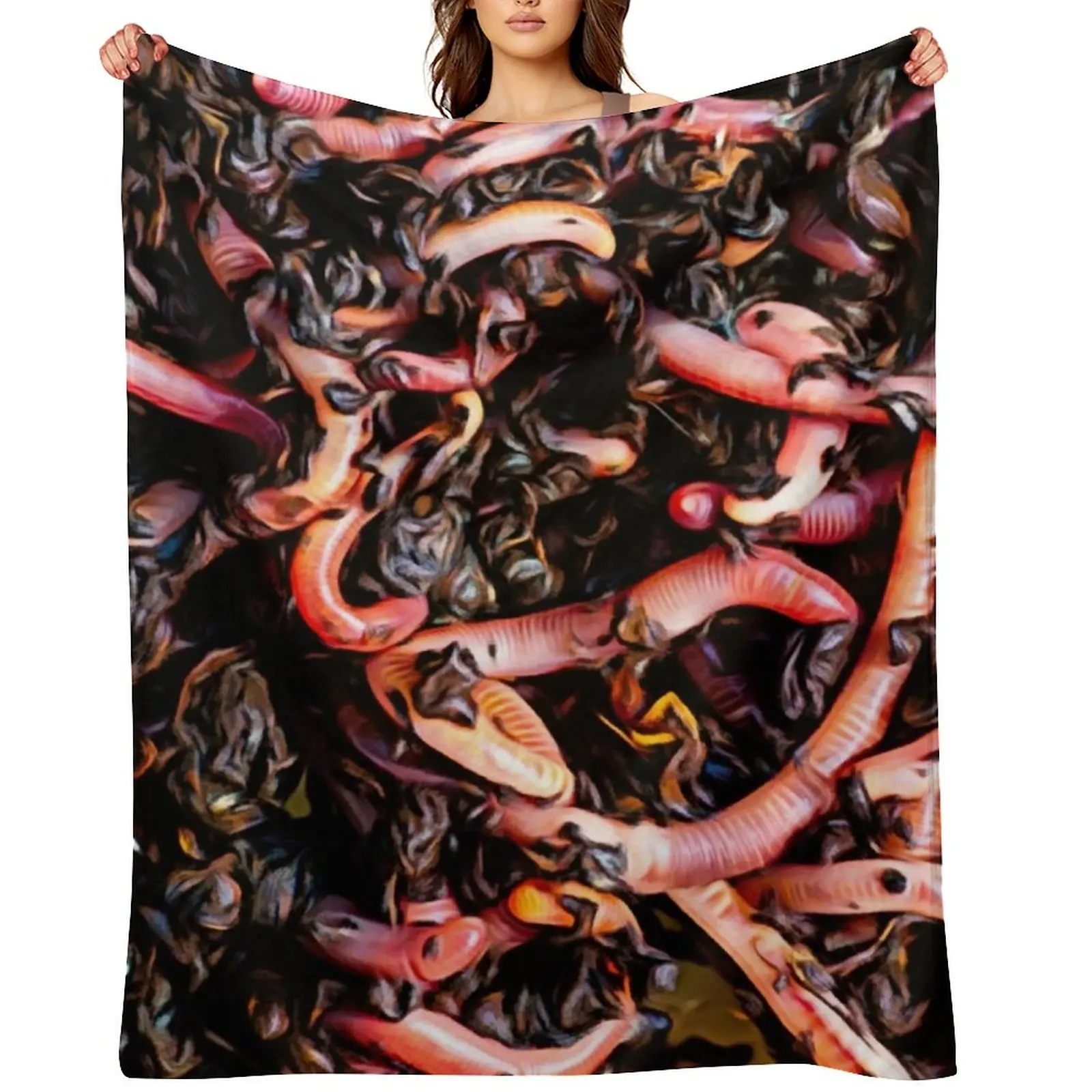 Plump Pink Earthworms in Garden Soil Throw Blanket warm winter Furrys Cute Plaid Loose Blankets
Plump Pink Earthworms in Garden Soil Throw Blanket warm winter Furrys Cute Plaid Loose Blankets