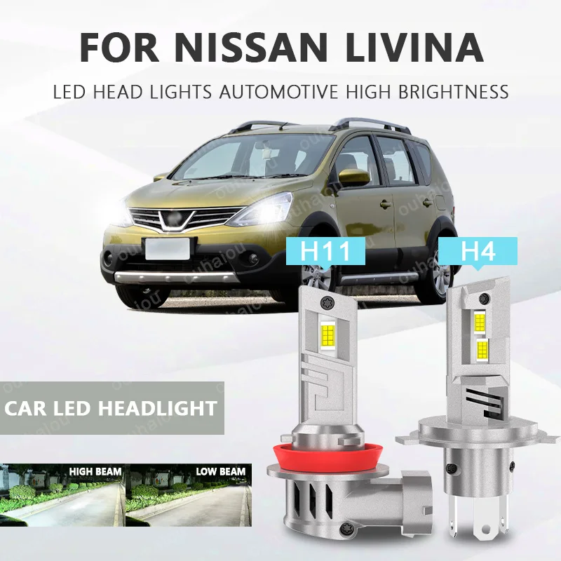 2Pcs H4 H8 H11 LED Headlight LED Lights Head Lamp for Car LED Headlight Bulb with heat sink For NISSAN Livina
2Pcs H4 H8 H11 LED Headlight LED Lights Head Lamp for Car LED Headlight Bulb with heat sink For NISSAN Livina