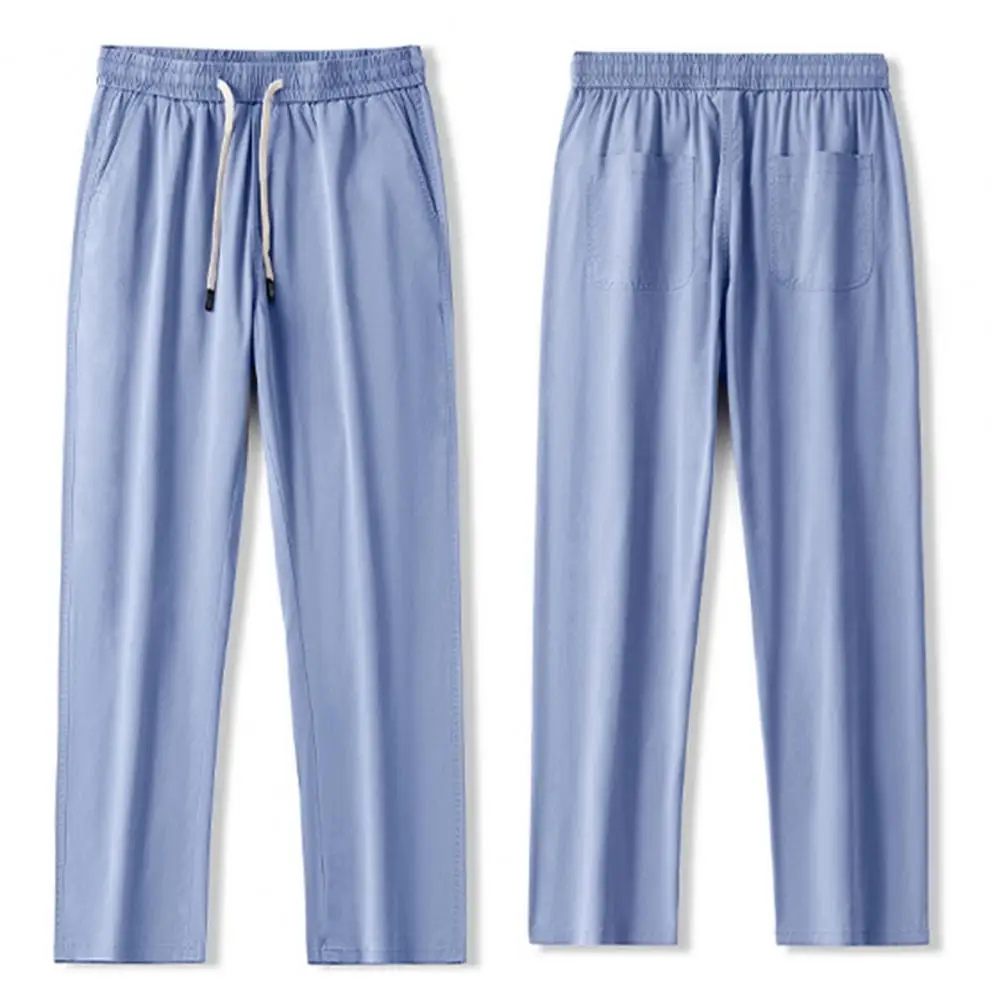 Men Jeans Versatile Men's Denim Pants Elastic Waist Adjustable Drawstring Wide Leg Stylish Summer Jeans with Pockets for Casual
Men Jeans Versatile Men's Denim Pants Elastic Waist Adjustable Drawstring Wide Leg Stylish Summer Jeans with Pockets for Casual