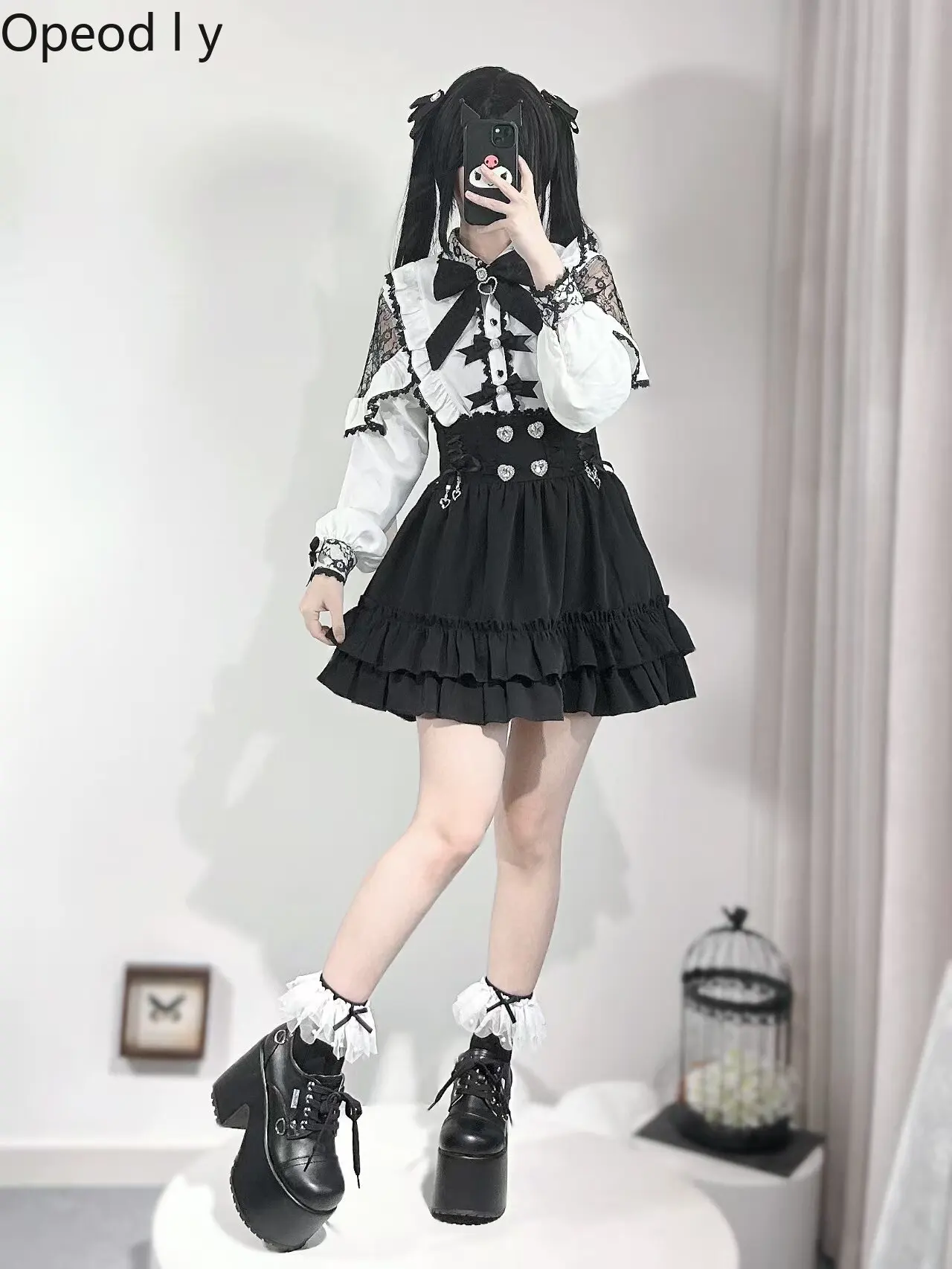 Sweet and Cute Doll Feeling Japanese Original Lolita Skirt Mass Production Type Lace High Waist Cake A-line Skirt for Woman
Sweet and Cute Doll Feeling Japanese Original Lolita Skirt Mass Production Type Lace High Waist Cake A-line Skirt for Woman