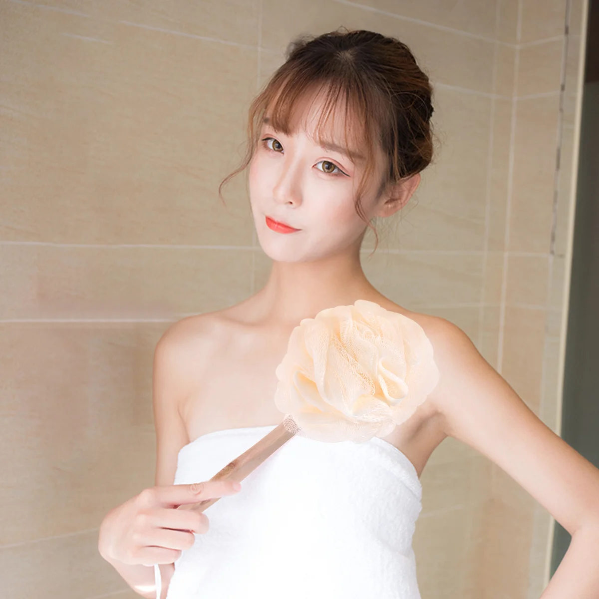 Mesh Bath Sponge Loofah Brush Long Handle Back Pouf Exfoliating Scrubber Bamboo
Mesh Bath Sponge Loofah Brush Long Handle Back Pouf Exfoliating Scrubber Bamboo