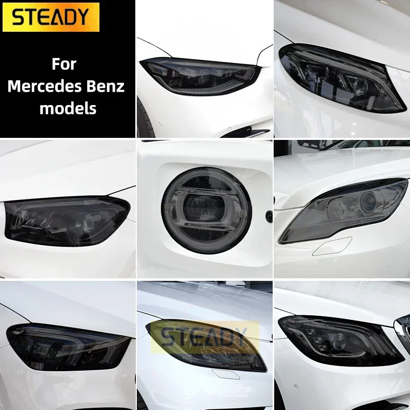 2 Pcs Smoked Black TPU Sticker Car Headlight Protective Film For Mercedes Benz W222 W223 W166 C292 W167 W464 X166 X204 X167 W447
2 Pcs Smoked Black TPU Sticker Car Headlight Protective Film For Mercedes Benz W222 W223 W166 C292 W167 W464 X166 X204 X167 W447