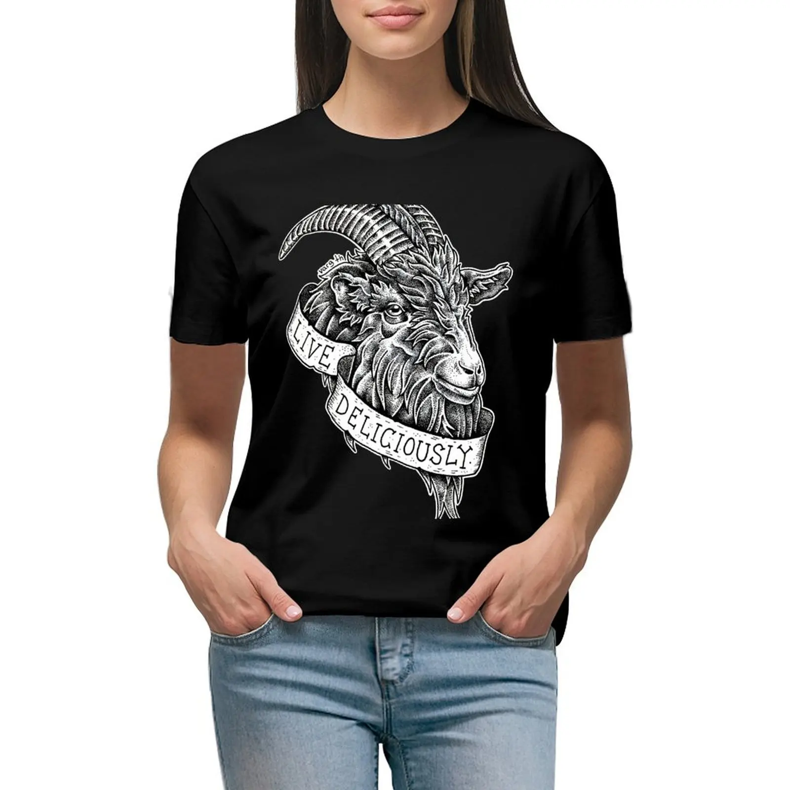Live Deliciously T-Shirt korean fashion funny kawaii clothes plus size tops T-shirts for Women
Live Deliciously T-Shirt korean fashion funny kawaii clothes plus size tops T-shirts for Women