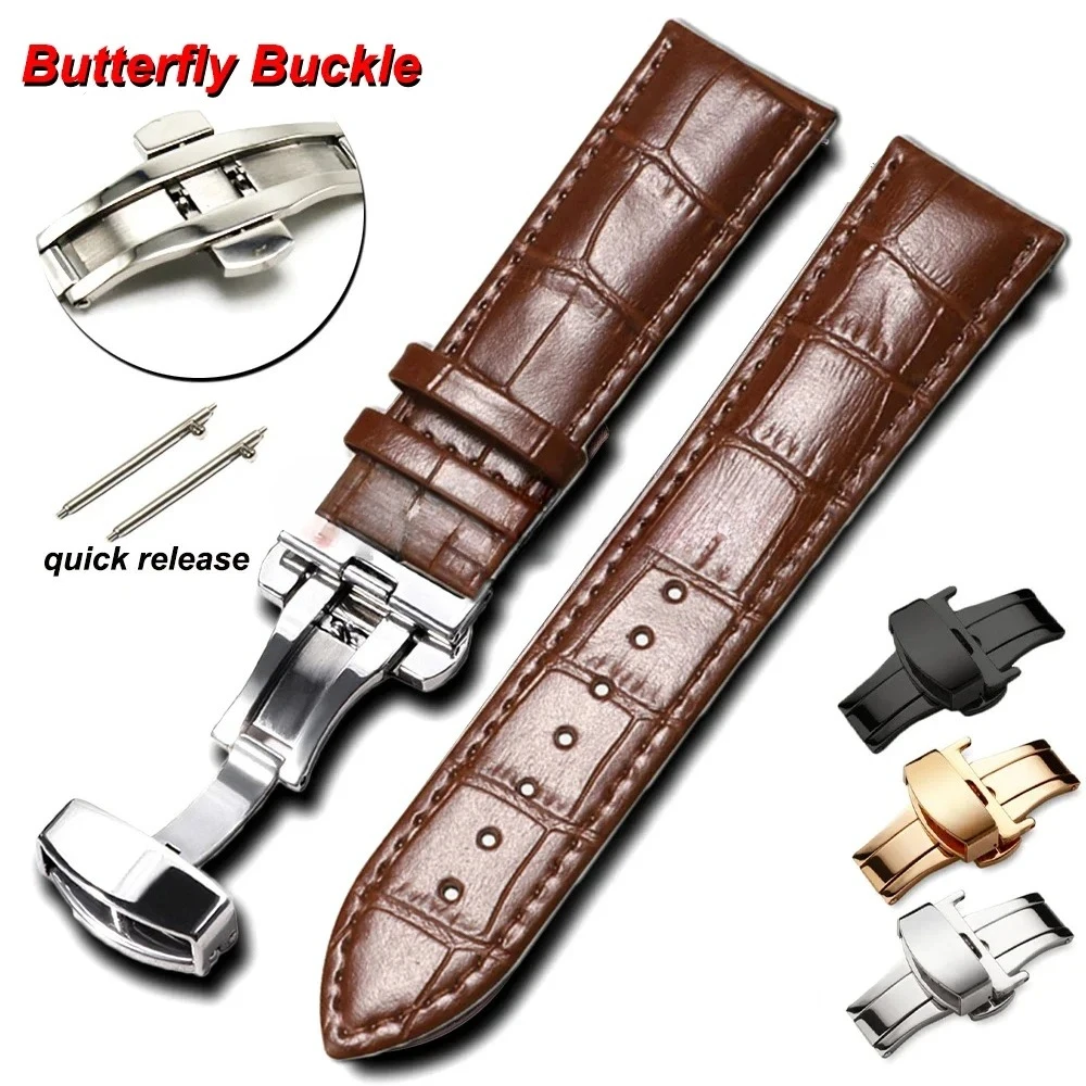 Быстросъемный кожаный ремешок для часов Omega Business Watch Band для Seiko Butterfly 24/22/20/18 мм с пряжкой, черный, коричневый ремешок 2026
Быстросъемный кожаный ремешок для часов Omega Business Watch Band для Seiko Butterfly 24/22/20/18 мм с пряжкой, черный, коричневый ремешок 2026