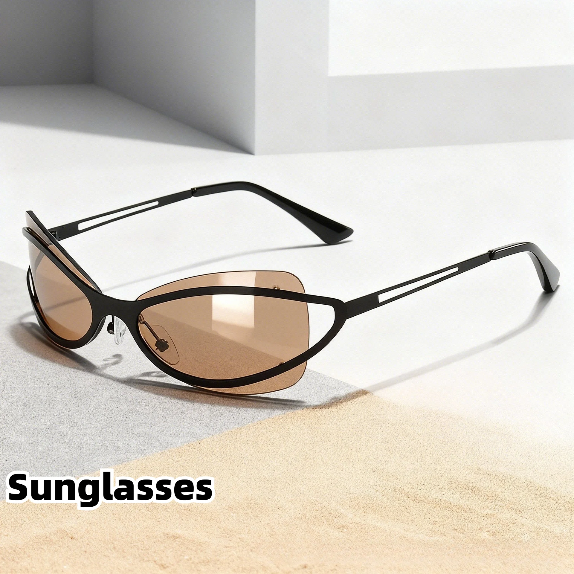 Y2K Style Sunglasses Hollow Out Retro Cat Eye for Women Metal Frame Ultra-light Fashion UV-resistant Wrap Around Sun Protection
Y2K Style Sunglasses Hollow Out Retro Cat Eye for Women Metal Frame Ultra-light Fashion UV-resistant Wrap Around Sun Protection