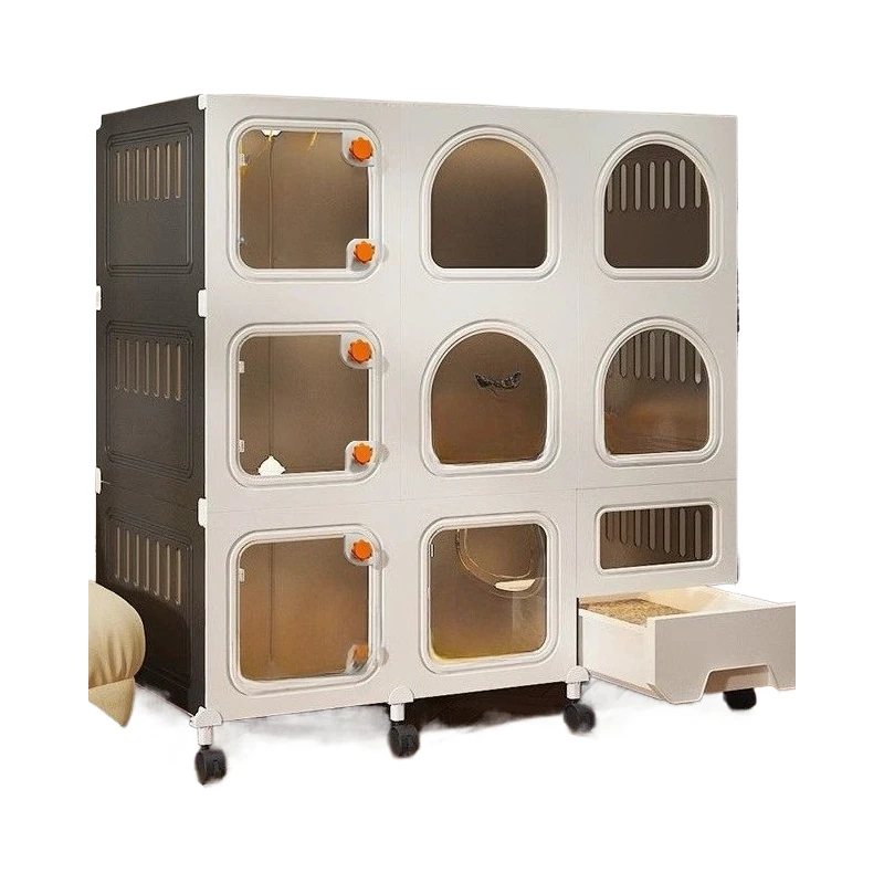 Cat cage cat litter box integrated household indoor large free space does not occupy one room, one living room and one bathroom
Cat cage cat litter box integrated household indoor large free space does not occupy one room, one living room and one bathroom