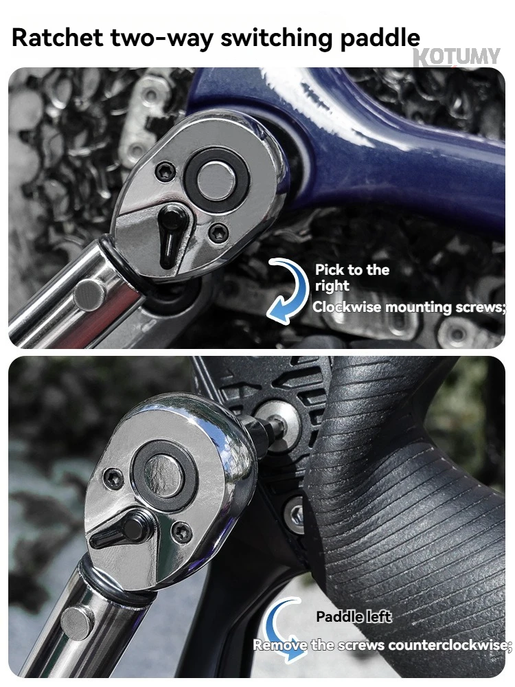 2-24NM Precision Torque Wrench S2 Hex Bit Ratchet Tool Set for Mountain Road Bicycle
2-24NM Precision Torque Wrench S2 Hex Bit Ratchet Tool Set for Mountain Road Bicycle