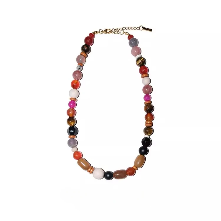 Handmade natural agate beaded bracelet new design fashion accessories retro collarbone chain
Handmade natural agate beaded bracelet new design fashion accessories retro collarbone chain