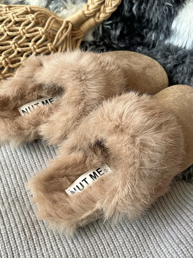 Женские меховые тапочки Sli на плоской подошве Bot oes, зимние уличные носимые удобные корейские цветные тапочки на низком каблуке
Женские меховые тапочки Sli на плоской подошве Bot oes, зимние уличные носимые удобные корейские цветные тапочки на низком каблуке