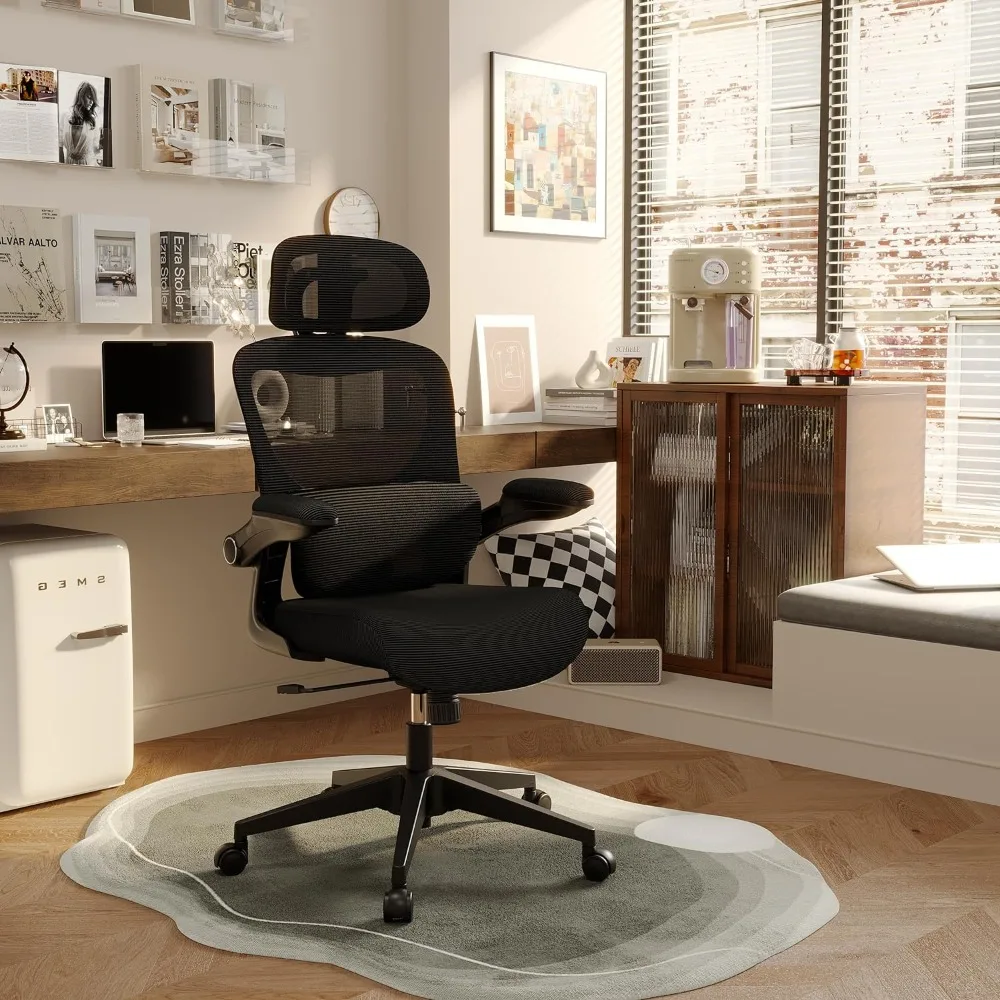Comfort Wide Seat Office Chair Ergonomic Desk Chair With Adjustable Lumbar Support & Flip-up Armrest Furniture
Comfort Wide Seat Office Chair Ergonomic Desk Chair With Adjustable Lumbar Support & Flip-up Armrest Furniture