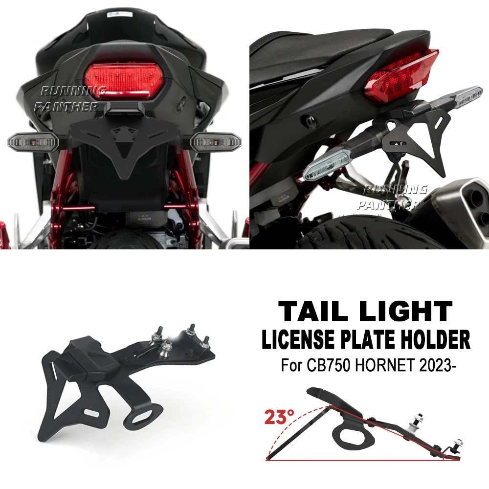 Motorcycle Rear Short Tail Stock Tidy License Plate Holder Tailstock Bracket With LED Light For Honda CB 750 CB750 HORNET 2023-
Motorcycle Rear Short Tail Stock Tidy License Plate Holder Tailstock Bracket With LED Light For Honda CB 750 CB750 HORNET 2023-