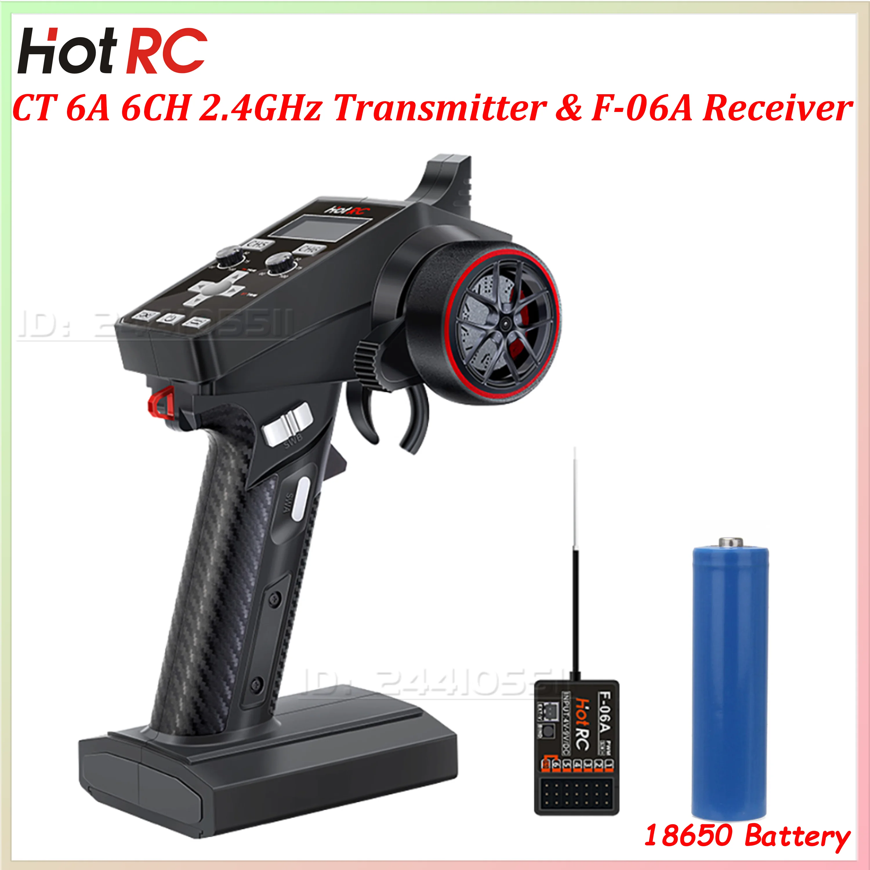 HOTRC CT-6A 6CH Remote Control 2.4G Transmitter F06A Receiver 4-9V Radio System 18650 Battery for RC Model Crawler Car Boat Tank
HOTRC CT-6A 6CH Remote Control 2.4G Transmitter F06A Receiver 4-9V Radio System 18650 Battery for RC Model Crawler Car Boat Tank