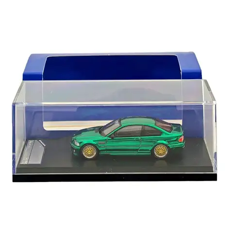 SW X SH 1:64 for E46 M3 Coupe Racing Sports Model Diecast Metal Car Miniature Limited Collection Toy Vehicle Models