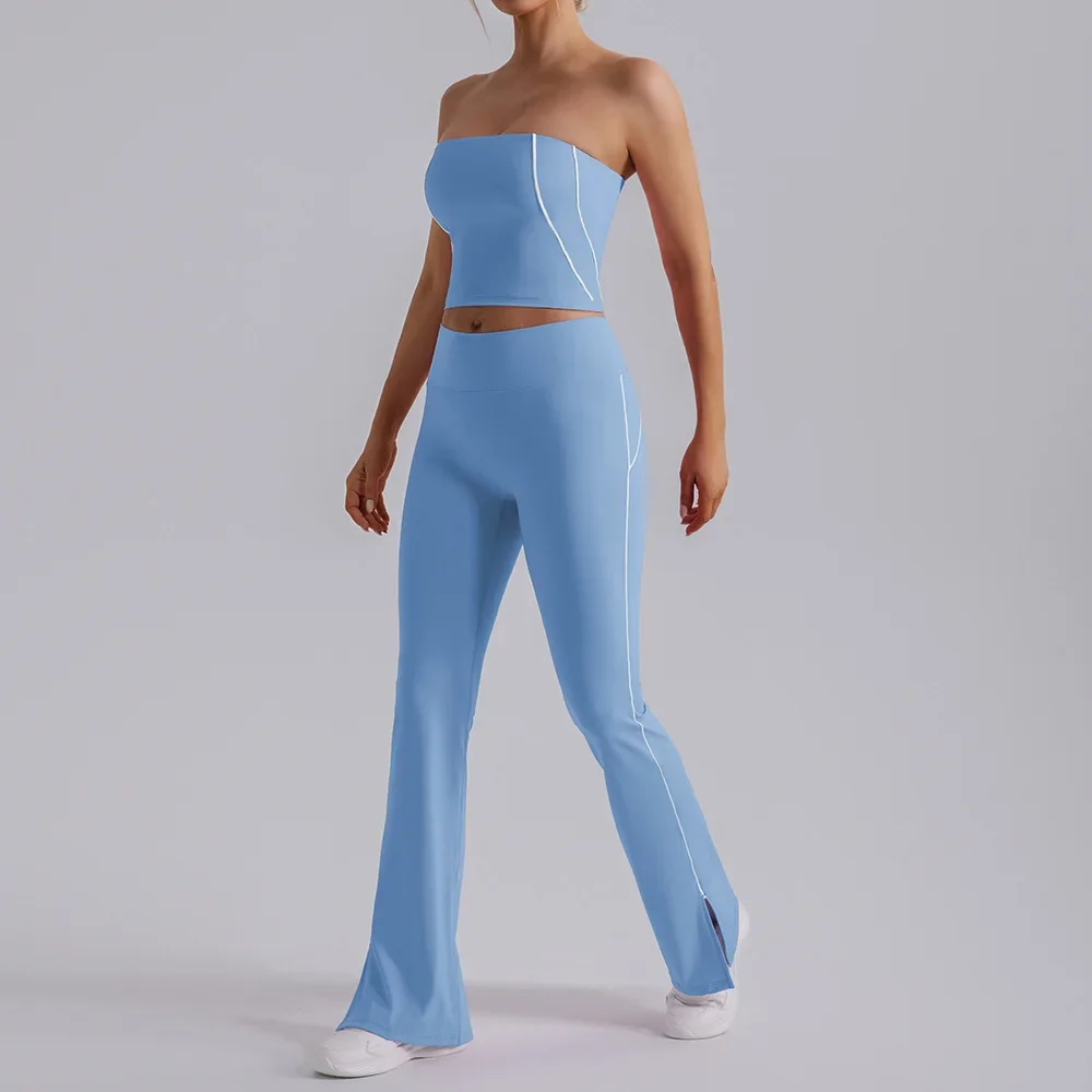 New High Waist Tight Hip Lifting Yoga Two Piece Set for Women's Dance Fitness Outdoor Sports Yoga Clothing Set leggings women
New High Waist Tight Hip Lifting Yoga Two Piece Set for Women's Dance Fitness Outdoor Sports Yoga Clothing Set leggings women