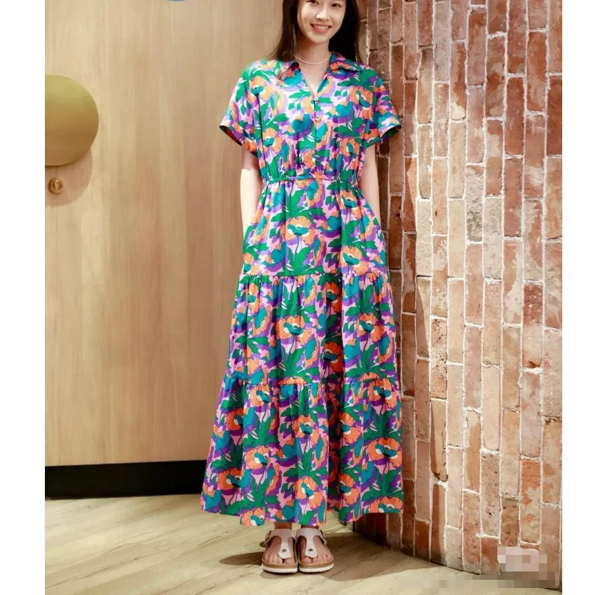 Dave&di Summer New Vacation Style Cotton Poppy Printed Short Sleeved Shirt Dress Woman Clothes Dress Elegant Party Dresses
Dave&di Summer New Vacation Style Cotton Poppy Printed Short Sleeved Shirt Dress Woman Clothes Dress Elegant Party Dresses