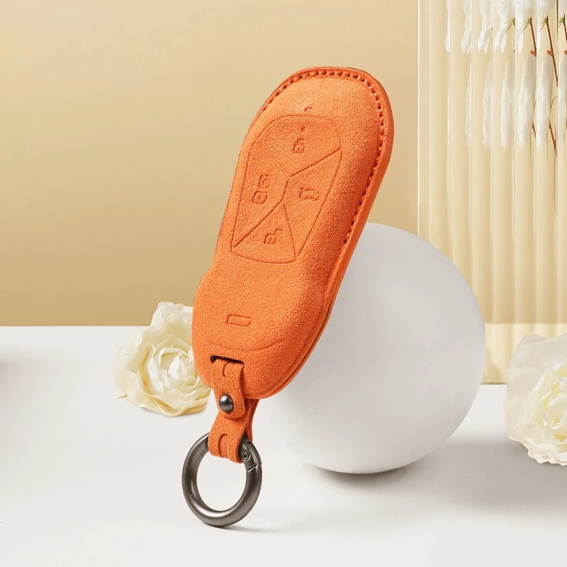 Premium Suede Leather Key Cover Case for Xpeng G9 / P7 / G6 / P5 / MONA M03 (2024) - Protective Key Fob Shell Keychain
Premium Suede Leather Key Cover Case for Xpeng G9 / P7 / G6 / P5 / MONA M03 (2024) - Protective Key Fob Shell Keychain