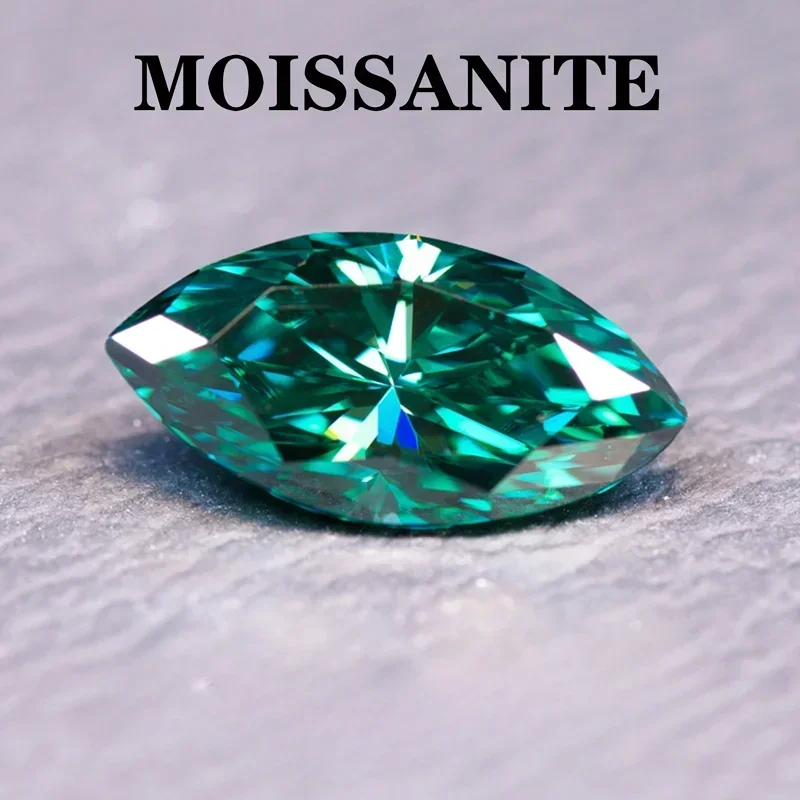 Wholesale Moissanite Stone Natural Emerald Green Color Marquise Cut DIY Charms Ring Necklace Earrings Main Materials
Wholesale Moissanite Stone Natural Emerald Green Color Marquise Cut DIY Charms Ring Necklace Earrings Main Materials