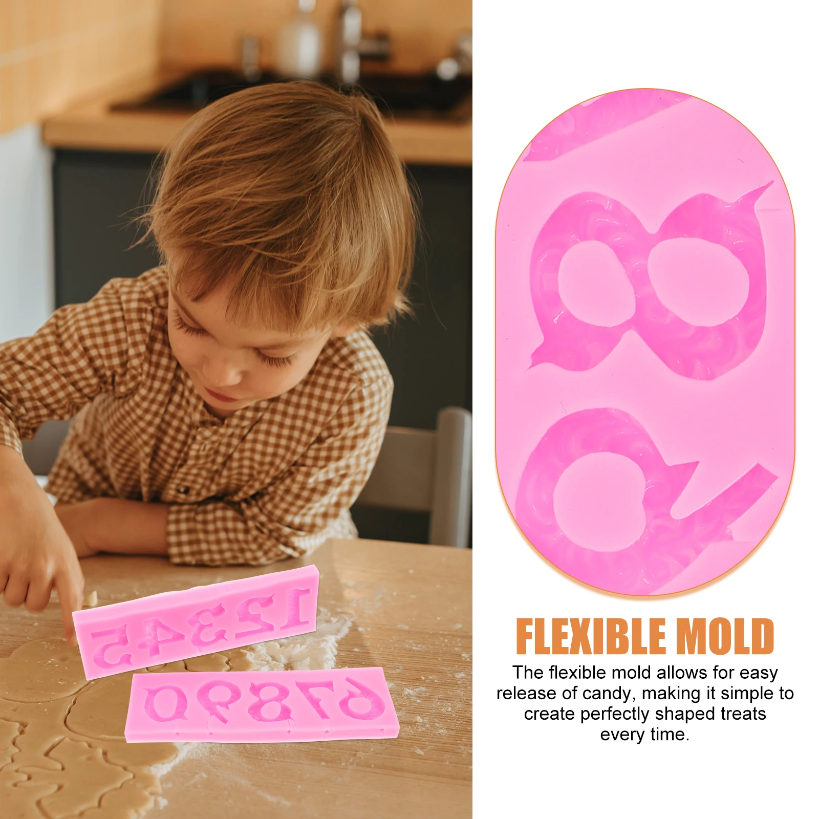 2Pcs Number Silicone Mold 0-9 Flexible Chocolate Fondant Candy Baking Molds DIY Dessert Making Tools Fondant Mold
2Pcs Number Silicone Mold 0-9 Flexible Chocolate Fondant Candy Baking Molds DIY Dessert Making Tools Fondant Mold