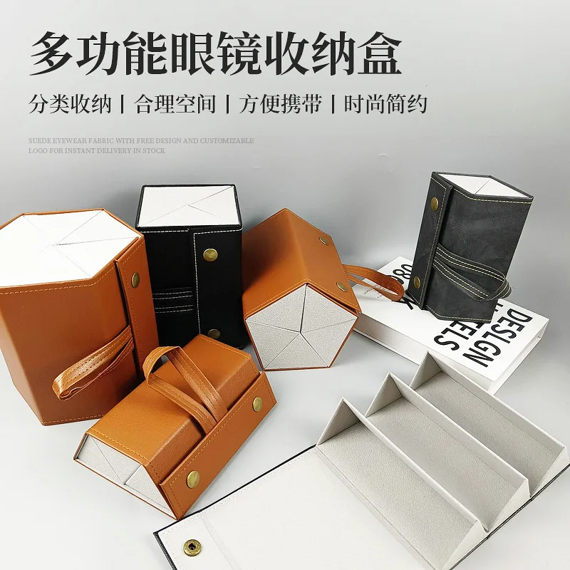 Handmade Leather Glasses Storage Box,High-end Folding Hanging Multi Grid Sunglasses Box,Large Capacity Portable Fashionable
Handmade Leather Glasses Storage Box,High-end Folding Hanging Multi Grid Sunglasses Box,Large Capacity Portable Fashionable