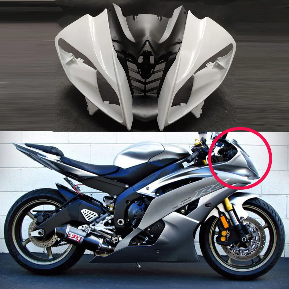 New Unpainted Upper Lower Front Cowl Nose Fairing For Yamaha YZF-R6 2008 2009 2010 2011 2012 2013 2014 2015 2016
New Unpainted Upper Lower Front Cowl Nose Fairing For Yamaha YZF-R6 2008 2009 2010 2011 2012 2013 2014 2015 2016