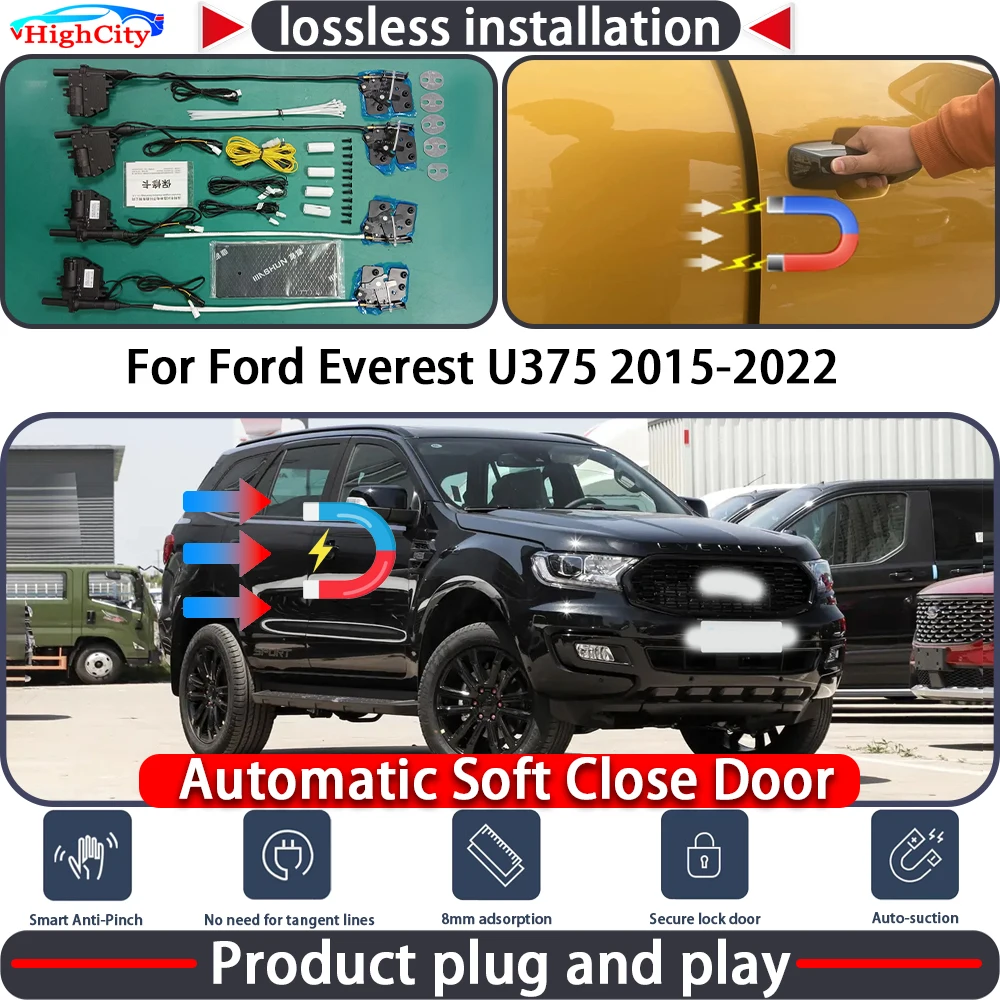 HighCity Electric Closing Door Lock Actuator for Ford Everest U375 2015-2022 Soft Close Power Latch System Auto Pull Door kit
HighCity Electric Closing Door Lock Actuator for Ford Everest U375 2015-2022 Soft Close Power Latch System Auto Pull Door kit