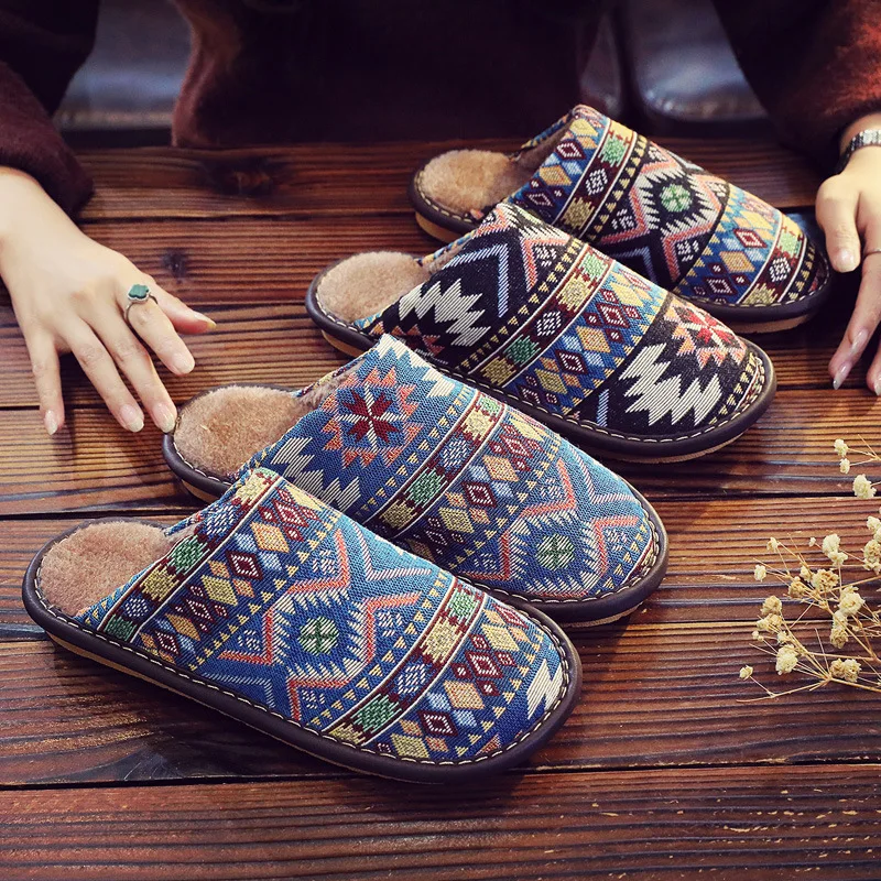 2026 Warm Cotton Slippers For Women Men Fluffy House Fur Slippers Indoor Flats Slip-on Soft Slippers Couple House Mute Slides
2026 Warm Cotton Slippers For Women Men Fluffy House Fur Slippers Indoor Flats Slip-on Soft Slippers Couple House Mute Slides