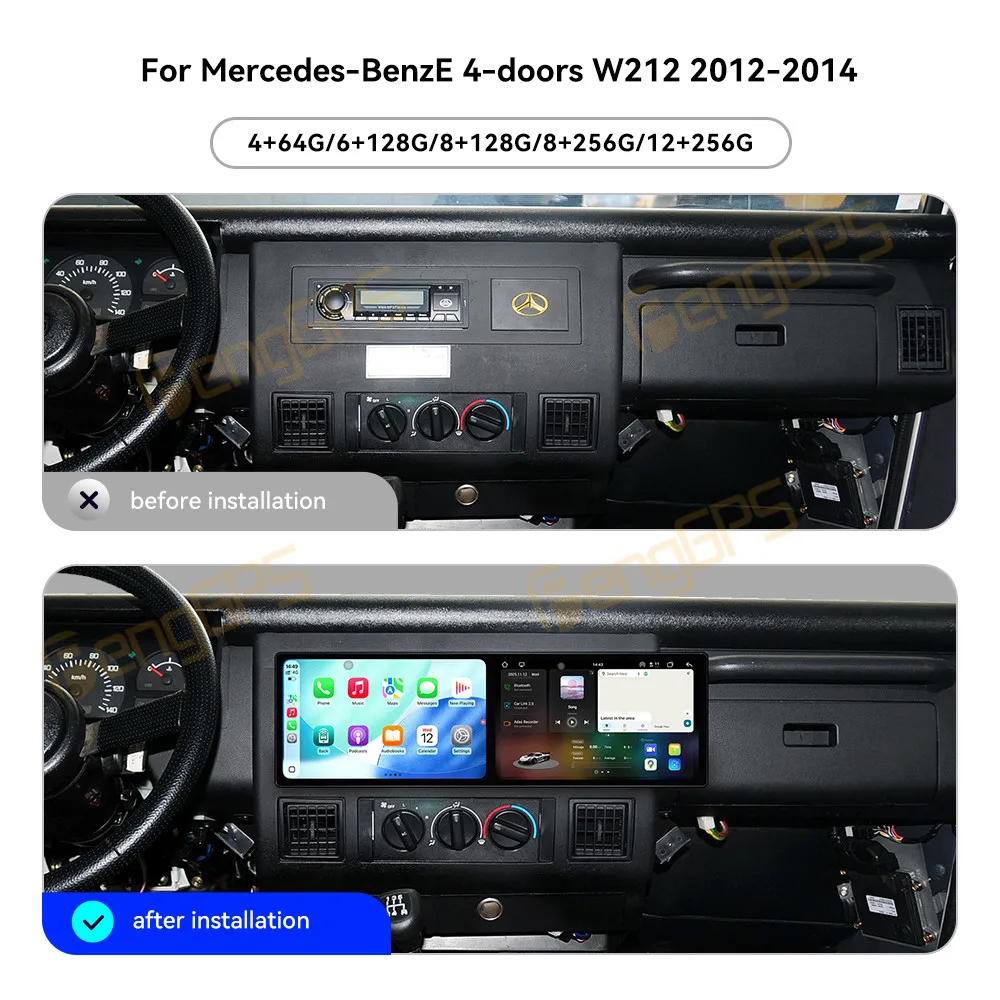 9.1 Inch Dual Screen Carplay Car Radio For Mercedes-Benz E W212 2012-2014 NTG 4.5 Navigation Autoradio DSP GPS Car Multimedia
9.1 Inch Dual Screen Carplay Car Radio For Mercedes-Benz E W212 2012-2014 NTG 4.5 Navigation Autoradio DSP GPS Car Multimedia