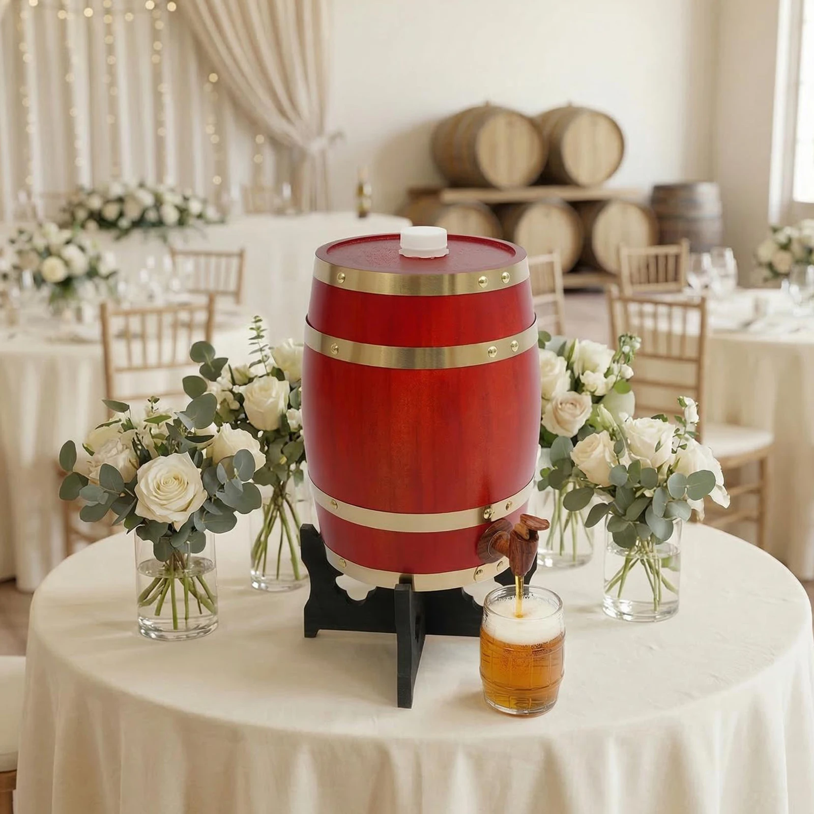 5L/1.32Gal Tabletop Tea Color Vertical Wooden Wine Barrel Built To Last Wine Barrel Homes Hotels Bars Kitchens
5L/1.32Gal Tabletop Tea Color Vertical Wooden Wine Barrel Built To Last Wine Barrel Homes Hotels Bars Kitchens