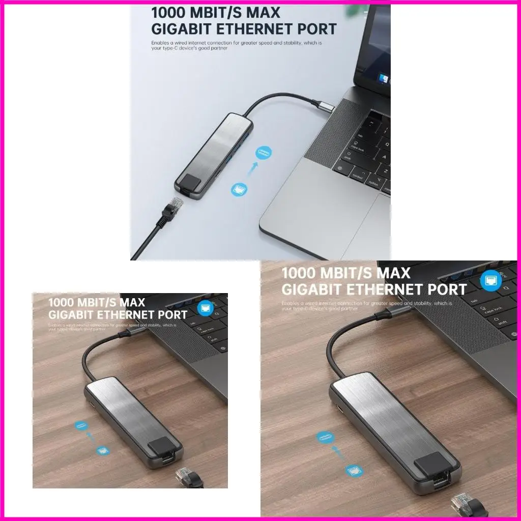 USB C Docking Station 6 в 1 AUMINUM USB C до USB3.0 PD60W GIGABITS Ethernet Port 3X USB Адаптер для ноутбуков
USB C Docking Station 6 в 1 AUMINUM USB C до USB3.0 PD60W GIGABITS Ethernet Port 3X USB Адаптер для ноутбуков