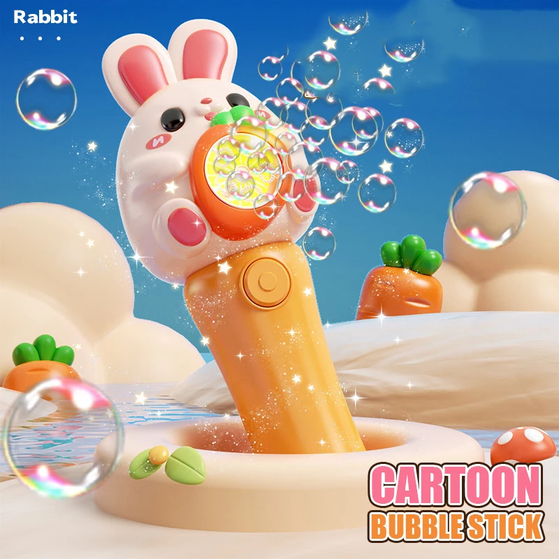 Rabbit Bubbles Wand Dinosaur Electric Blowing Bubbles Stick Light Sound Handheld Automatic Bubbles Gun Toy Children Outdoor Game
Rabbit Bubbles Wand Dinosaur Electric Blowing Bubbles Stick Light Sound Handheld Automatic Bubbles Gun Toy Children Outdoor Game