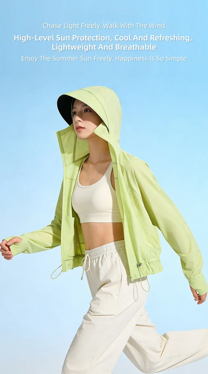 Women’s Summer Versatile UV-Protective Outdoor Sun Protection Jacket Wide Brim Made From Original Yarn Soft and Breathable
Women’s Summer Versatile UV-Protective Outdoor Sun Protection Jacket Wide Brim Made From Original Yarn Soft and Breathable