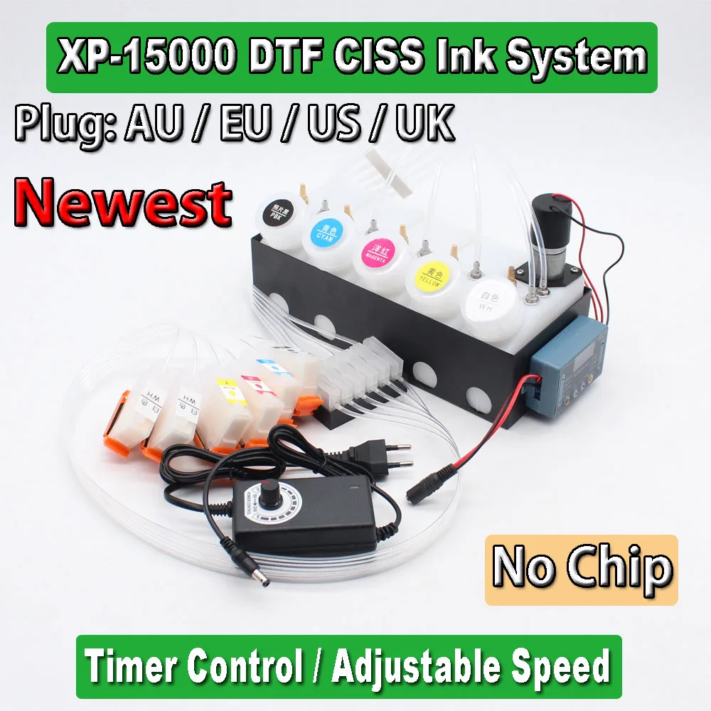 XP15000 DTF Ink System Printer CISS Kit For Epson XP-15000 XP15000 White Ink Tank Stirrer Mixer Timer Continuous Ink System
XP15000 DTF Ink System Printer CISS Kit For Epson XP-15000 XP15000 White Ink Tank Stirrer Mixer Timer Continuous Ink System