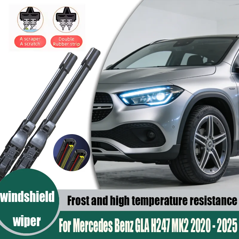 Front Windshield Windscreen Blades For Mercedes Benz GLA H247 MK2 2020 - 2025 Car Wipers Rubber Strip Wiper 2021 2022 2023 2024
Front Windshield Windscreen Blades For Mercedes Benz GLA H247 MK2 2020 - 2025 Car Wipers Rubber Strip Wiper 2021 2022 2023 2024