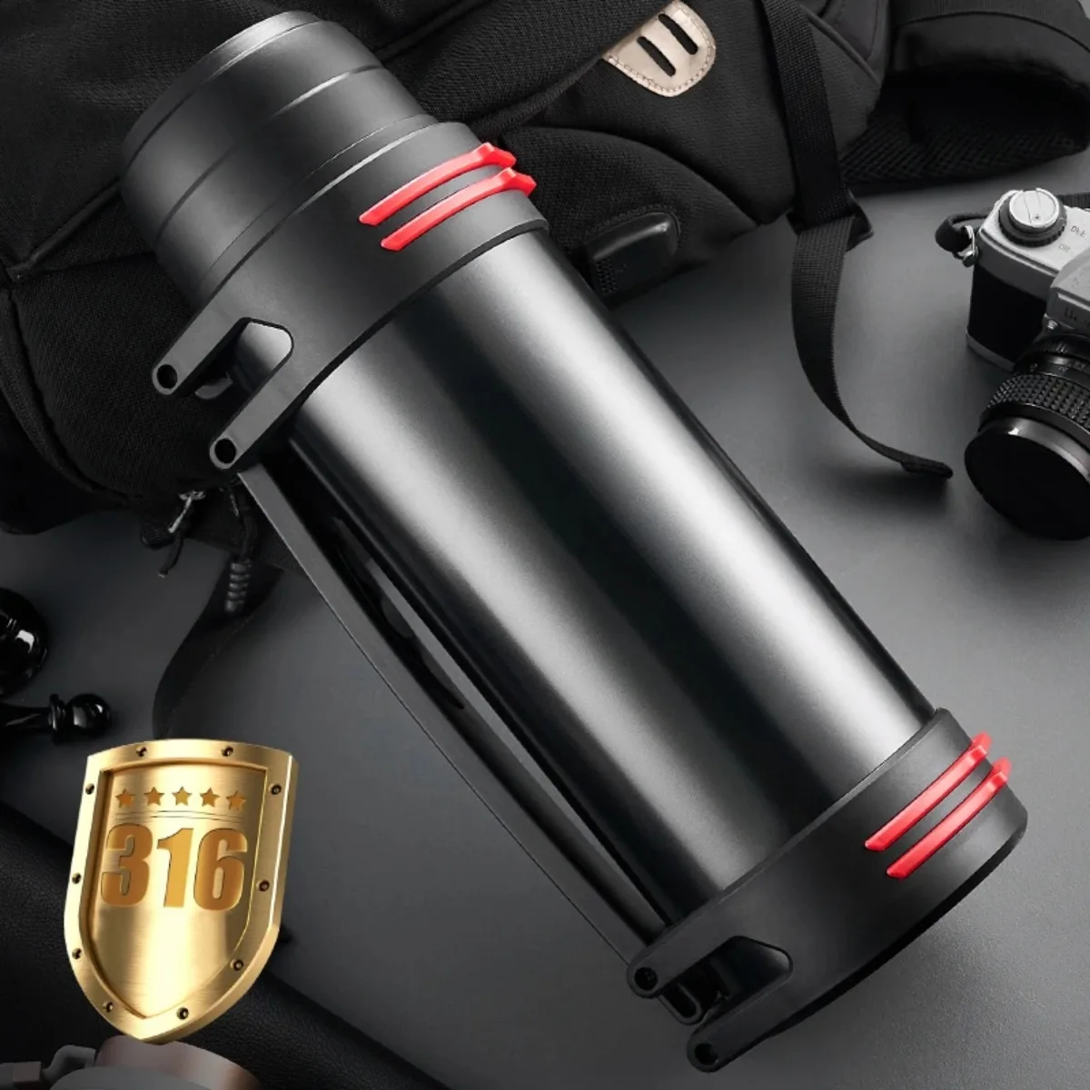 Insulated Water Bottle Stainless Steel Vacuum Flask Large Capacity Thermal Bottle Portable Outdoor Travel Sports Drinking Cup
Insulated Water Bottle Stainless Steel Vacuum Flask Large Capacity Thermal Bottle Portable Outdoor Travel Sports Drinking Cup