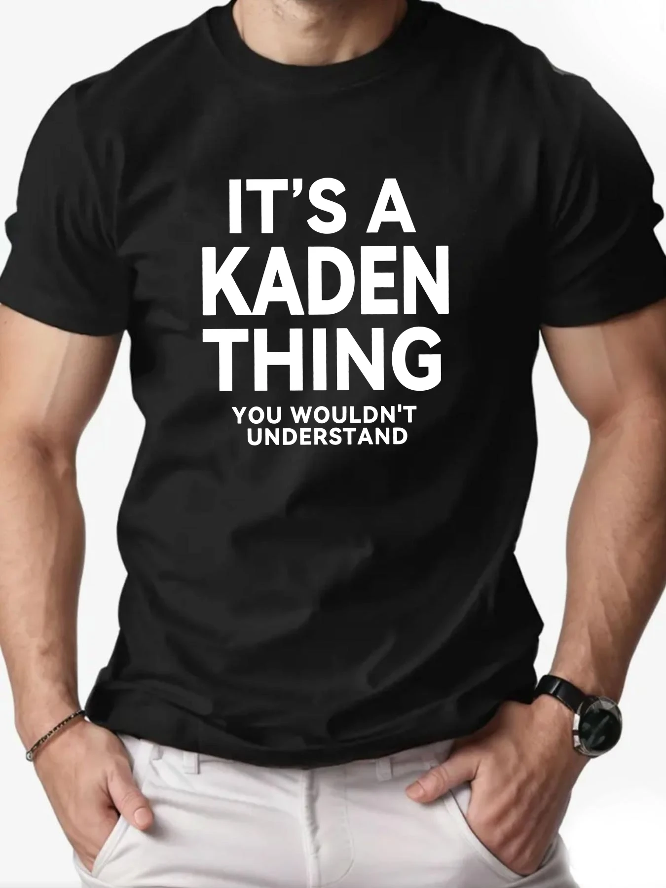 Man short sleeve T-shirt KADEN English elements Printing Men's Cotton Round Neck Casual Short Sleeve Summer Breathable Top Tees
Man short sleeve T-shirt KADEN English elements Printing Men's Cotton Round Neck Casual Short Sleeve Summer Breathable Top Tees