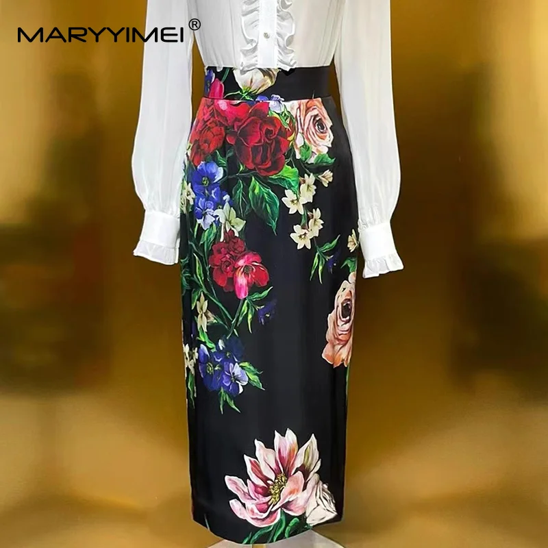 MARYYIMEI Fashion design Women Silk Slim-Fit Hip Wrap Vintage Print Straight Half skirt Spring Summer 2025 New
MARYYIMEI Fashion design Women Silk Slim-Fit Hip Wrap Vintage Print Straight Half skirt Spring Summer 2025 New