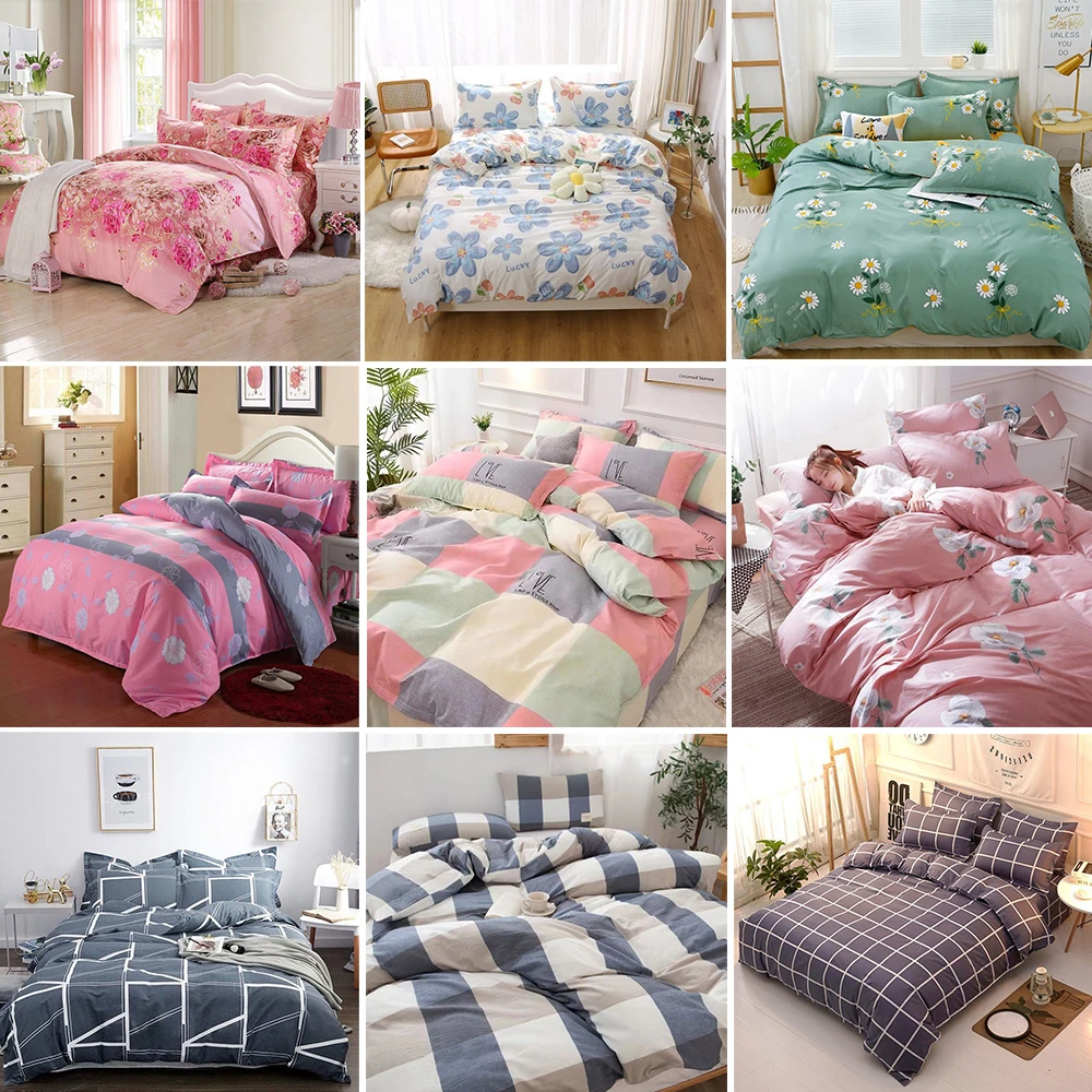 Soft Duvet Cover Polyester Flower Printed Double Comforter Bedding Quilt Cover for Queen/King Couple Single Bed Capa De Edredon
Soft Duvet Cover Polyester Flower Printed Double Comforter Bedding Quilt Cover for Queen/King Couple Single Bed Capa De Edredon