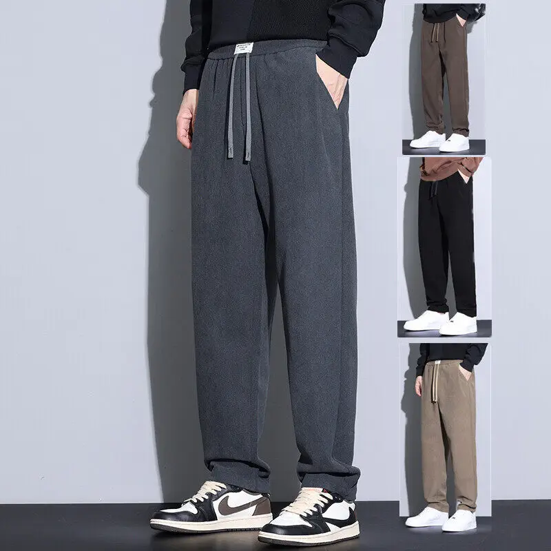 Straight-leg Solid Color Casual Elastic Waist Long Sleeves, 2025 Spring/summer New Breathable Everyday Versatile Tapered Pants.
Straight-leg Solid Color Casual Elastic Waist Long Sleeves, 2025 Spring/summer New Breathable Everyday Versatile Tapered Pants.