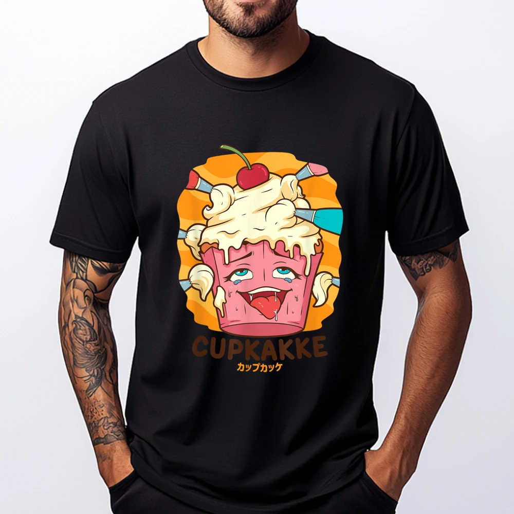Funny Naughty Foodie Pun Kawaii Cupkakke Japanese Cupcake Plain Shirt Woman Streetwear Camisa Printed On 
Funny Naughty Foodie Pun Kawaii Cupkakke Japanese Cupcake Plain Shirt Woman Streetwear Camisa Printed On