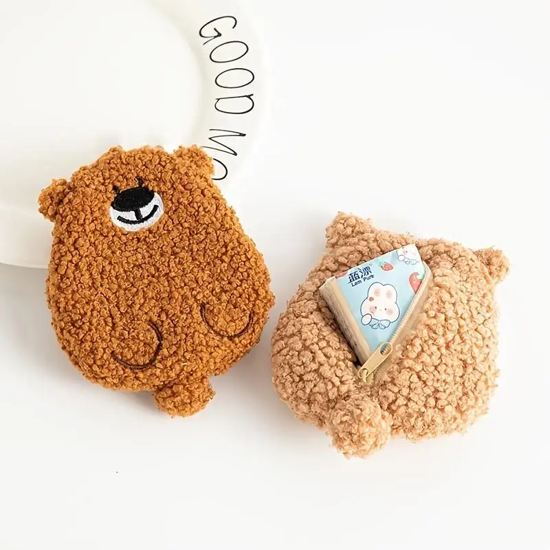 Cute Bear Plush Cartoon Change Wallet Popular Girl Heart Mini Earphone Bag Coin Purse Gift Lipstick Sweet Storage Bag
Cute Bear Plush Cartoon Change Wallet Popular Girl Heart Mini Earphone Bag Coin Purse Gift Lipstick Sweet Storage Bag