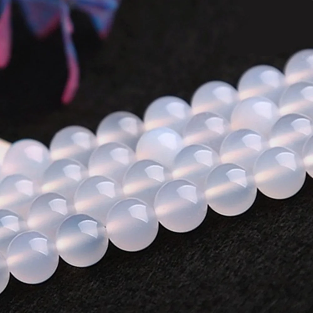 Natural Stone A-level 4-12mm White Agate Round Loose Beads for Jewelry Making DIY Jewelry Necklace Bracelet Handmade Accessories
Natural Stone A-level 4-12mm White Agate Round Loose Beads for Jewelry Making DIY Jewelry Necklace Bracelet Handmade Accessories