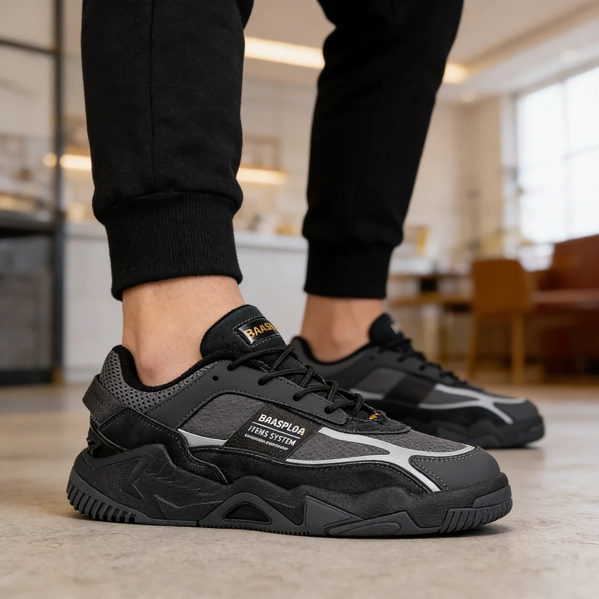 Baasploa Men Walking Sneakers New Fashion Leather Waterproof Comfortable Shoes Male Casual Non-Slip Wear-Resistant Tenis Sh
Baasploa Men Walking Sneakers New Fashion Leather Waterproof Comfortable Shoes Male Casual Non-Slip Wear-Resistant Tenis Sh