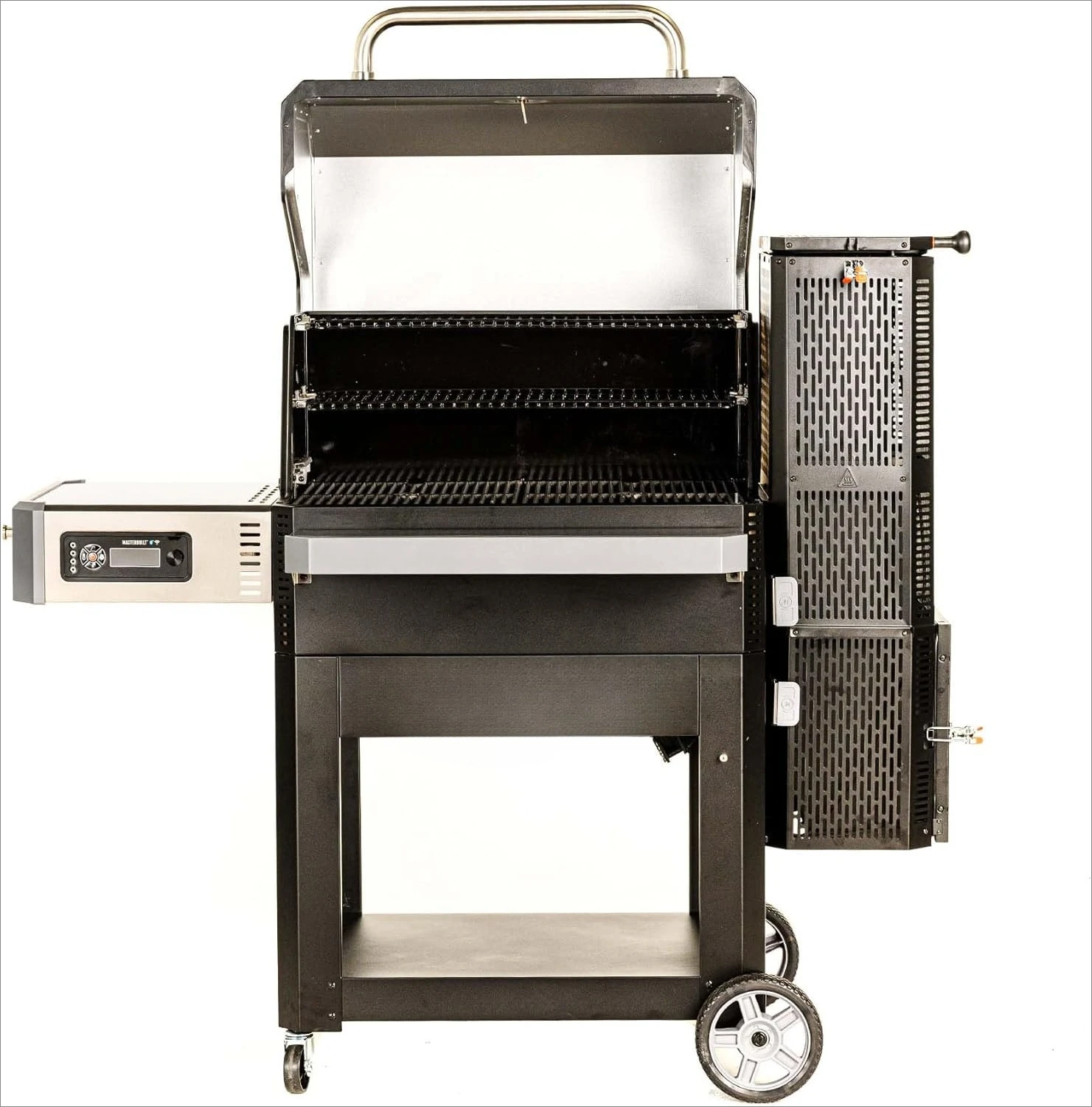 1050 Digital Charcoal Grill and Smoker with Digital Control, App Connectivity and 1,050 Cooking Square Inches in Black
1050 Digital Charcoal Grill and Smoker with Digital Control, App Connectivity and 1,050 Cooking Square Inches in Black