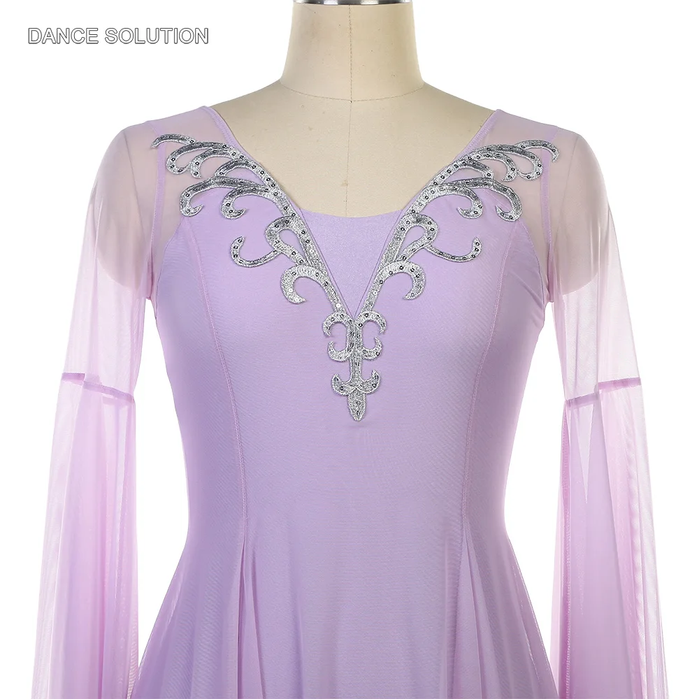 Lavender Mesh Lyrical Dance Dress for Women Adults Stage Performance Dancewear 26298
Lavender Mesh Lyrical Dance Dress for Women Adults Stage Performance Dancewear 26298