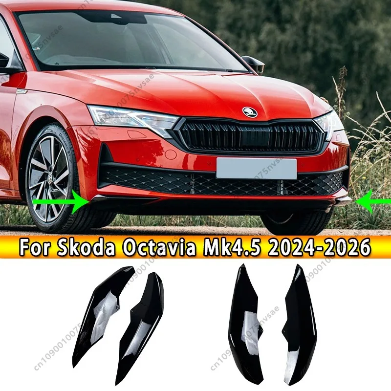 For Skoda Octavia Standard & Sportline Mk4.5 / Mk4 Facelift 2020-2026 Front Bumper Side Splitters 2 PCS Front Lip Guard Diffuser
For Skoda Octavia Standard & Sportline Mk4.5 / Mk4 Facelift 2020-2026 Front Bumper Side Splitters 2 PCS Front Lip Guard Diffuser