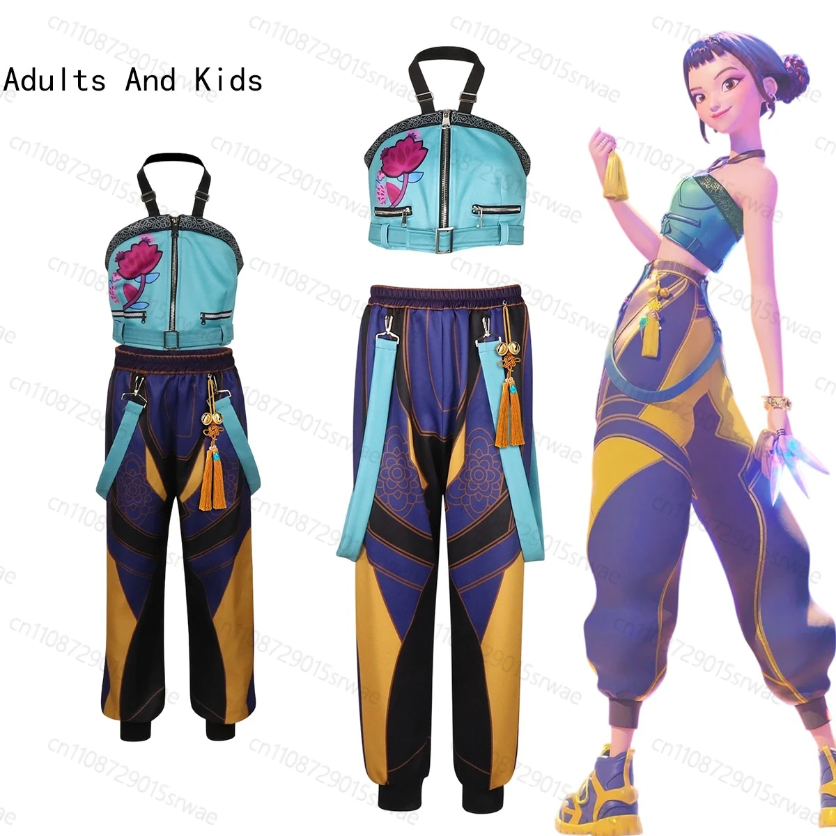 Roleplay Adults And Kids Outfits KPOP Demon Hunters Gothic Uniform Stage Clothing Zoey Anime Movie Cosplay Costume
Roleplay Adults And Kids Outfits KPOP Demon Hunters Gothic Uniform Stage Clothing Zoey Anime Movie Cosplay Costume