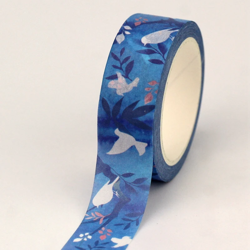 NEW 1PC 10M Decorative Blue Birds on Branch Spring Washi Tape DIY Adhesive Sticker Masking Tape Stationery Scrapbooking Supplies
NEW 1PC 10M Decorative Blue Birds on Branch Spring Washi Tape DIY Adhesive Sticker Masking Tape Stationery Scrapbooking Supplies